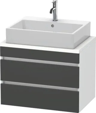 Duravit DuraStyle Konsolenwaschtischunterbau wandhängend Graphit & Weiß Matt 700x478x512 mm - DS5306 DS530604918