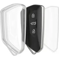 kwmobile Schlüsseltasche Hülle für VW Golf 8 3-Tasten Autoschlüssel (1-tlg), Schlüsselhülle - Autoschlüssel Silikon Cover