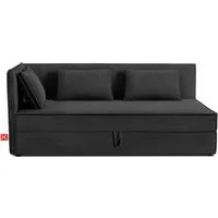 KONSIMO® Boxspringbett ROTI Daybett, Tagesbett, Jugendbett, 90 cm x 200 cm (1-Person Boxspringbett), hergestellt in der EU, inklusive Kissen, mit großem Bettkasten
