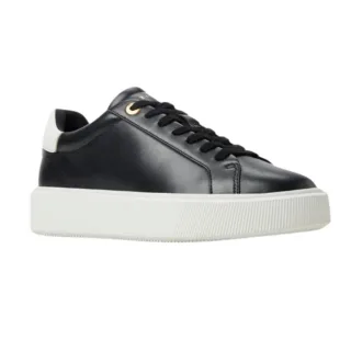 Ted Baker Lorieee Sneaker Aus Glattem, Schwarzem Leder