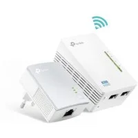 tp-link TL-WPA4220KIT Netzwerk-Adapter, AV600, 300 Mbit/s WLAN / Fast-Ethernet-LAN, Wi-Fi Clone