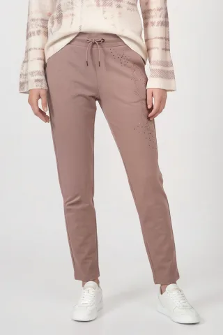 monari - Jogger mit Strass taupe - Gr. - 46