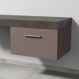 Sanipa Anbau-/Solitärschrank mit Auszug 2morrow (G3233) 340x600x520 Taupe-Matt, G32331T G32331T