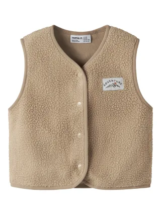 NAME IT - NMMOWE SL NREG TEDDY VEST - Gr. - 92