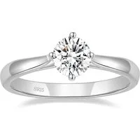 ROUGEMONT Verlobungsring Eleganter Damenring Verlobungsring 6,5mm 1,0ct, Echtschmuck mit Echtheitszertifikat