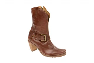 Tiggers Damenstiefel TT142-Missy 3 Almond Echtleder Hoher Absatz