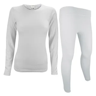 Damen Langarm-Thermooberteil und Thermoleggings für den Winter