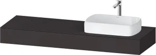 Duravit Qatego Konsole Graphit Supermatt 1600x550x170 mm - QA4807080800000 QA4807080800000