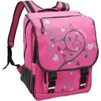 BAG STREET INTERNATIONAL Schulranzen - Schulrucksack Flower Design Pink für Mädchen
