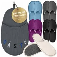 ONVAYA Premium Hausschuhset Gäste, Waschbare Gästepantoffeln, Guest Slipper Hausschuh