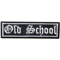 Catch the Patch Aufnäher Bügelbild, Aufbügler, Applikationen, Patches, Flicken, zum aufbügeln, Polyester, Biker Zitat Spruch Old School - Größe:
