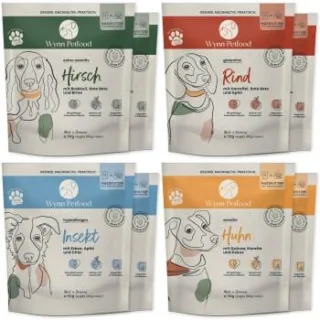 Wynn Petfood Nassfutter zum Anrühren Probierpaket 8 x 385g