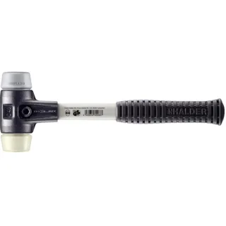 HALDER SIMPLEX - Schonhammer mit verstärktem Tempergussgehäuse und Fiberglasstiel, TPE-mid / Nylon - 3738.040