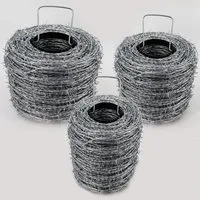 Aquagart Stacheldraht 50m Stacheldraht verzinkt 1,6/1,7mm für Wildzaun, (1St)
