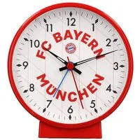 FC Bayern München Wecker FC Bayern München I Wecker analog I Rot/Weiß I Nachtleuchtende Zeiger