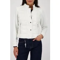 Monari Steppjacke mit Neopren-Details, Regular Fit, Sehkragen, Schulterklappen