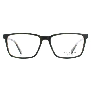 Ted Baker Rectangle Herrenbrille Braun Schildpatt