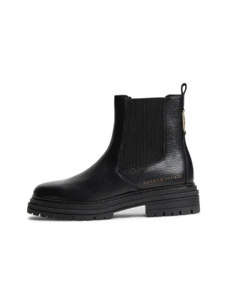 Tommy Hilfiger - Leder Chelsea Boots schwarz - Gr. - 36
