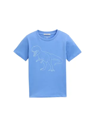 tom tailor kids - Glow-in-the-Dark T-Shirt soft mid blue - Gr. - 98