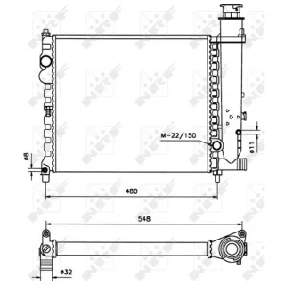 NRF Motork?hler Citroen Bx 58678