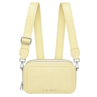 Ted Baker Linzie Webbing Leder Kleine Umhängetasche Hellgelbe Kameratasche