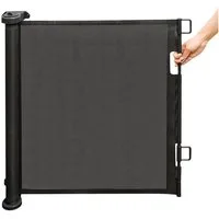 JEOBEST Treppenschutzgitter Türschutzgitter Ausziehbar 0-180CM Treppenschutz Absperrgitter, 1ST, Kinder-und Haustier-Schutzgitter, Sehr platzsparend,da ausziehbar