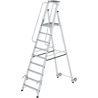 Munk Plattformleiter mit Rollen und Griff - 051089