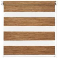 Doppelrollo Duo Rollo Klemmfix ohne Bohren für Fenster Rollos Faltrollo "Natural", DomDeco, Klemm- oder Schraubmontage, Klemmbar, Kettenzug, ohne Bohren, Sicht- und Blendschutz
