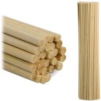 relaxdays Bastelnaturmaterial 500er Set Bambusstäbe 30 cm, (500-tlg)