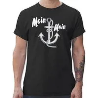 Shirtracer T-Shirt Moin Moin Anker Sprüche Statement