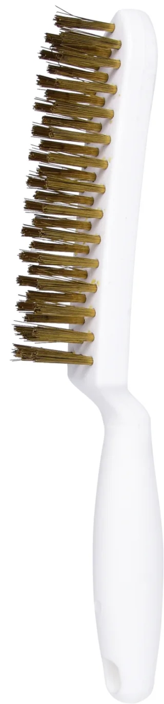 KS Tools Messingdraht-Handdrahtbürste 3-reihig, 285mm - 201.2326