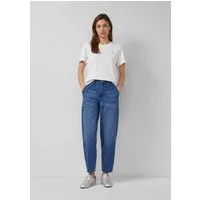 s.Oliver Weite Jeans Jeans-Hose Ankle-Jeans / Regular Fit / High Rise / Barrel Leg