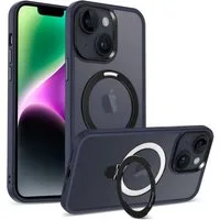 CoolGadget Handyhülle Hybrid Luxury Handy Case für iPhone 13 6,1 Zoll, Hülle Massiv Metallring aufklappbar Schutzhülle für Magsafe Zubehör