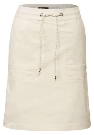 Cecil - Rock mit feinen Streifen beige - Gr. - S