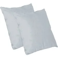 HTI-Living Dekokissen Kissen Nathalie Unifarben 2er-Set Zartblau, Dekokissen Sofakissen