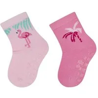 Sterntaler® ABS-Socken ABS Socken 2er-Pack Flamingo (2-Paar, 2er-Pack) ABS Socken 2erPack, Flamingo & Palme, rutschfest, weich & atmungsaktiv