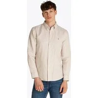 Tommy Hilfiger Langarmhemd LINEN BLEND BOLD STRIPE mit feinen Streifen