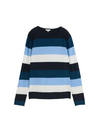 Tom Tailor - Strickpullover mit Rundhalsausschnitt - Gr. - XXL