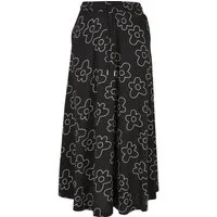 URBAN CLASSICS Jerseyrock Urban Classics Damen Ladies Viscose Midi Skirt (1-tlg)