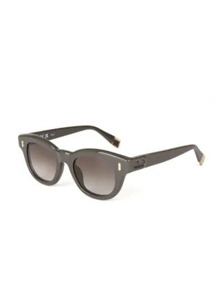 Furla Sonnenbrille Glänzendes Khaki-Grün