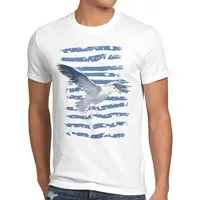 style3 T-Shirt Möwe ozean meer strand insel ostsee nordsee sylt
