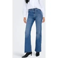 ONLY Bootcut-Jeans ONLJUICY HW FLARE RHINESTONE DNM AZG mit dezenter Verzierung