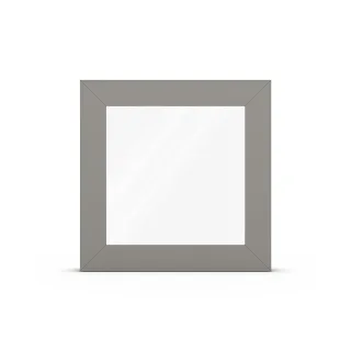 Fenster Graualuminium RAL 9007, aluprof MB-45, 500 x 500 mm, einteilig, festverglast, individuell konfigurieren