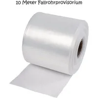 varivendo Abdeckfolie Fallrohrprovisorium 10m, Typ 100, schwarz, 0.1 mm Stärke, (Fallrohrprovisorim, 1-St., Einzelprodukt), Regenrohr Dachrinnenschlauch Fallrohrschlauch Schlauchrohr