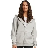 Build Your Brand Kapuzensweatjacke Damen Fluffy Zip Hoody Kapuzenjacke