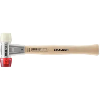 HALDER BASEPLEX - Schonhammer mit Zinkdruckguss - Gehäuse und Holzstiel, Nylon / Cellulosacetat - 3968.030