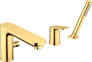 Duravit Wave 3-Loch Wannenarmatur Gold Poliert 240x248x203 mm - WA5260000034 WA5260000034