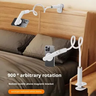 Adjustable Phone Holder Flexible 360° Rotating Long Arm Universal Bedside & Desktop Clip Mount Lazy Bracket for iPhone/T