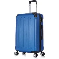 Flexot Hartschalen-Trolley F-2045 Kofferset, 360° Rollen, robuster Reisekoffer, Bordcase, 4 Rollen, Robuster und moderner Koffer mit vier 360° Rollen und Zahlenschloss