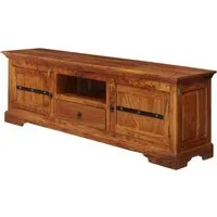 Massivmoebel24 TV-Board OXFORD (Massivholz), TV-Board Akazie 170x40x55 honig lackiert OXFORD #0324